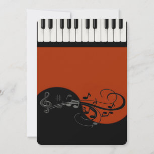 Piano-inbjudan Inbjudningar