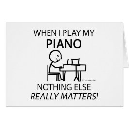 Piano Ingenting annat Hälsningskort