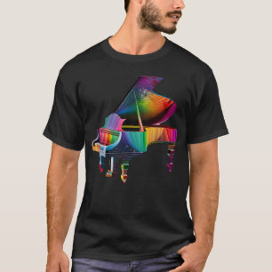 Piano Instrument för Pianist Musician Tangentbord T Shirt