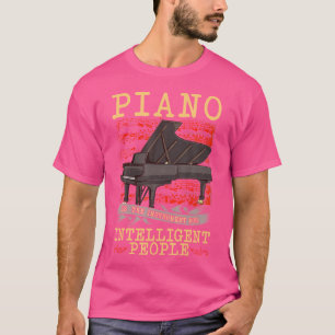 Piano Instrumentet För Intelligens Rolig Musik T Shirt