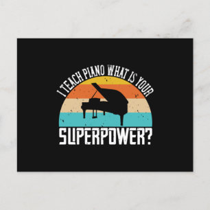 Piano, jag Teach Piano.. Din Toppen Power? Vykort