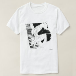 Piano Jazz Vintage Illustration T Shirt
