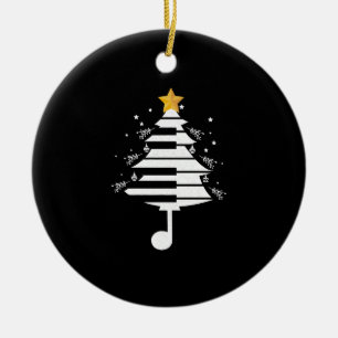 Piano Julgran Pianist Music Musician Gift Julgransprydnad Keramik