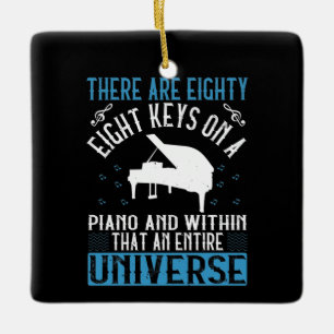 Piano Julgransprydnad Keramik