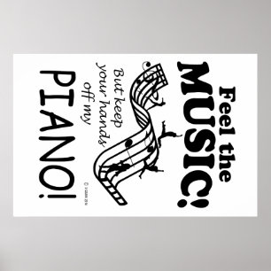 Piano känner musiken poster