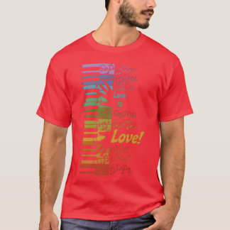 Piano Kärlek Är Kärlek vänner T Shirt
