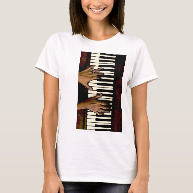 piano klassisk musik tröja (Framsida)