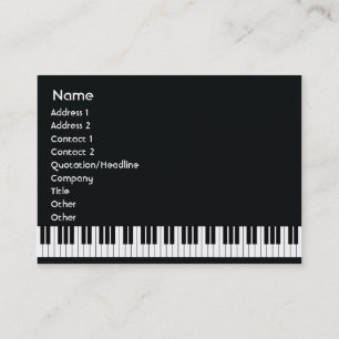 Piano - knubbig visitkort