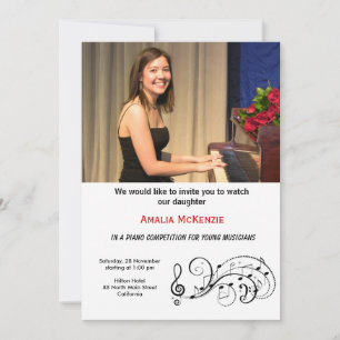 Piano Konkurrens Inbjudningar