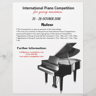 Piano Konkurrens Reklamblad