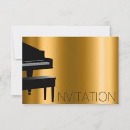 Piano-konsert Formal Minimalism Vip Black Guld Inbjudningar