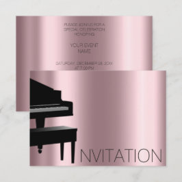 Piano-konsert Formal Minimalism Vip Black Rosa Inbjudningar