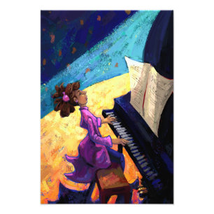 Piano-konsert Fototryck