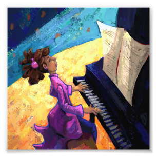 Piano-konsert Fototryck
