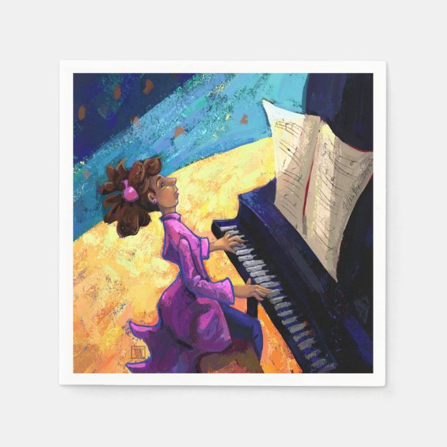 Piano-konsert Pappersservett (Framsidan)