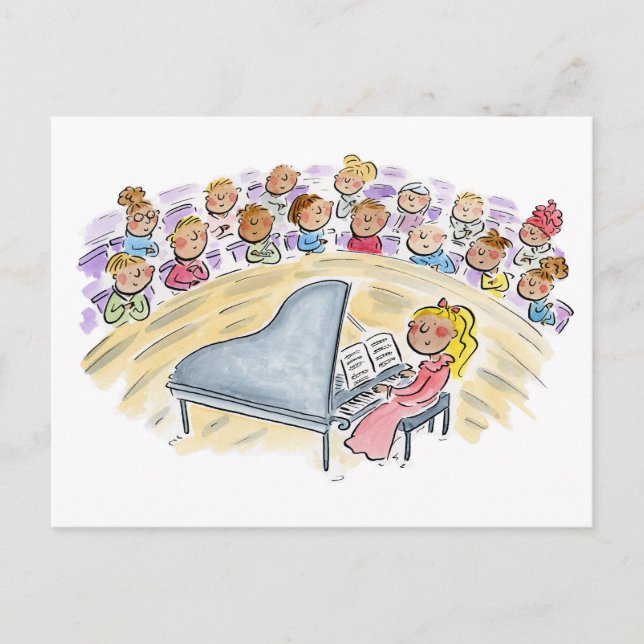 Piano-konsert Vykort (Framsida)