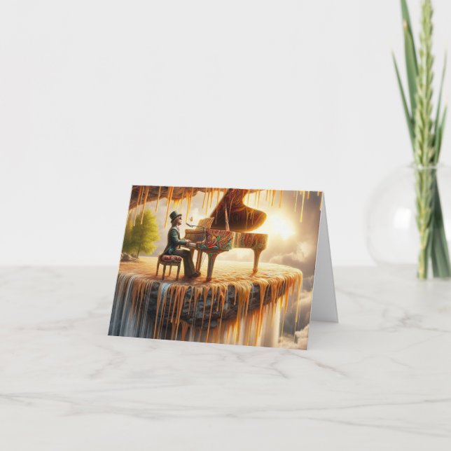 PIANO-KORT PÅ KONSTKRET ICE ARTISTIC CARD KORT (Framsida)