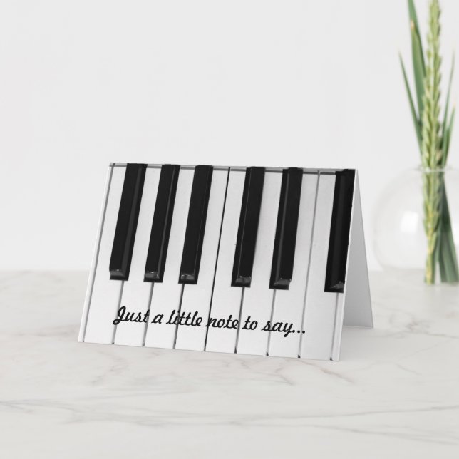 Piano-kort Tack Kort (Framsida)