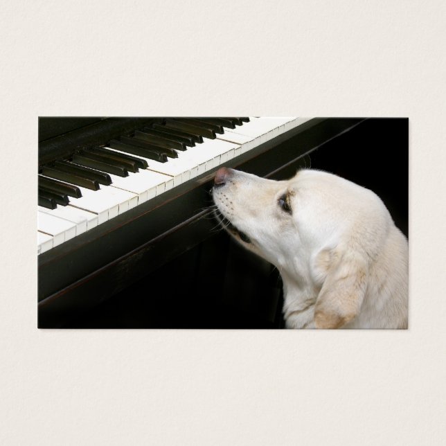 Piano-lektioner Visitkort (Framsidan)