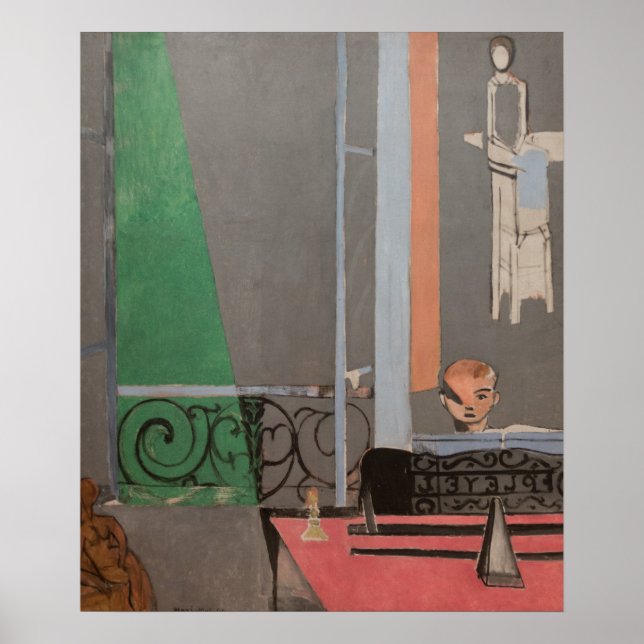 Piano Lesson av Matisse Poster (Framsidan)