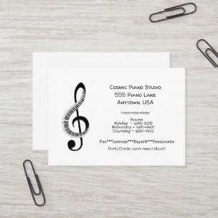 Piano Lesson Visitkort
