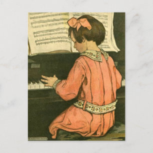 Piano Lesson Vykort