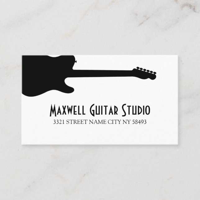 Piano Lessons Instructor Music Studio Business Ca Visitkort (Framsida)