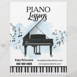 Piano Lessons Music Flyer