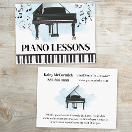 Piano Lessons Music Flyer-vykort Vykort