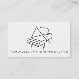 Piano Lessons, Piano tuning and Reparation Visitkort