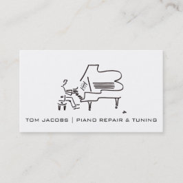 Piano Lessons, Piano tuning and Reparation Visitkort