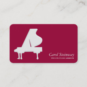 Piano Lessons Visitkort