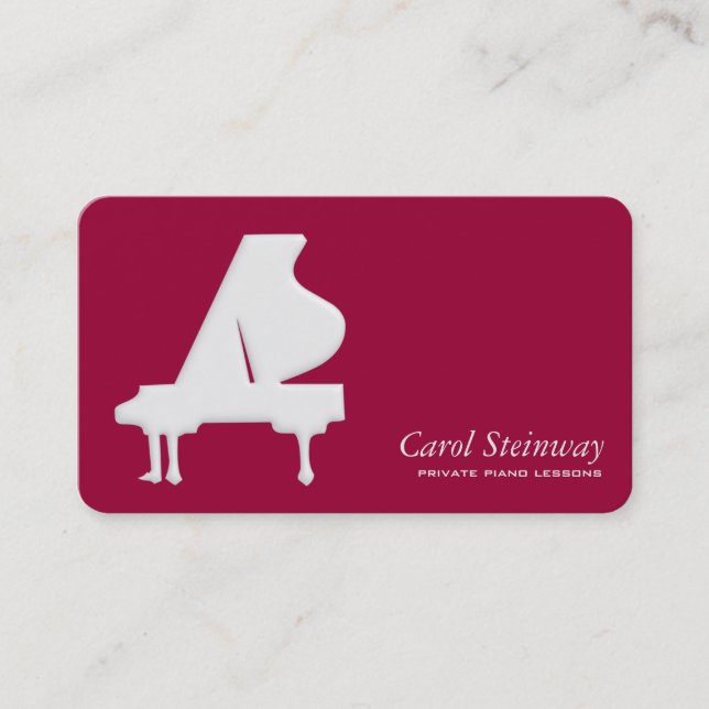 Piano Lessons Visitkort (Framsida)