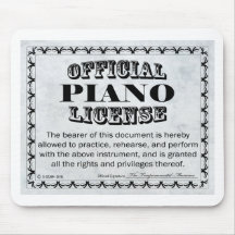 Piano License