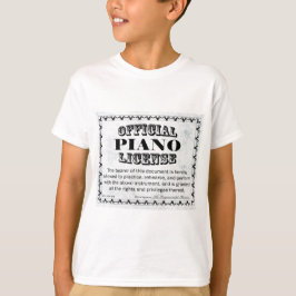 Piano License T Shirt