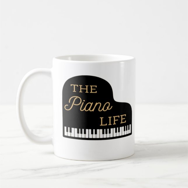 Piano Life Grand Piano Kaffemugg (Vänster)