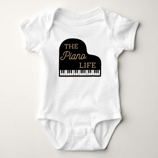 Piano Life Grand Piano T Shirt (Framsida)