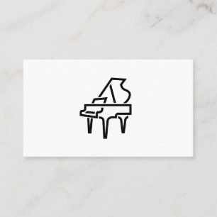Piano-Logotypen - Affärskorten Visitkort