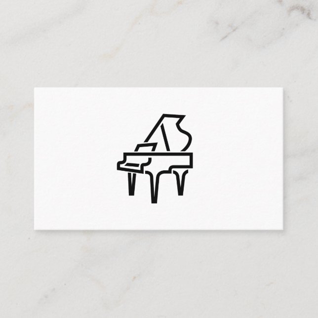 Piano-Logotypen - Affärskorten Visitkort (Framsida)