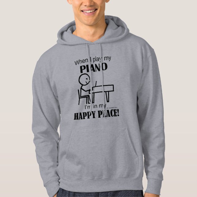 Piano Lycklig Ställe Sweatshirt (Framsida)