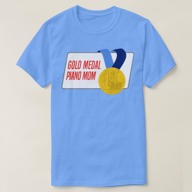 Piano Mamma Guld Medal Award Gift T Shirt (Design framsida)