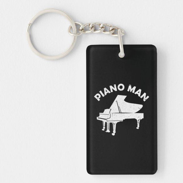Piano Man Funny Tangentbord Pianist Musician Piano (Framsidan)