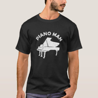Piano Man Funny Tangentbord Pianist Musician Piano T Shirt