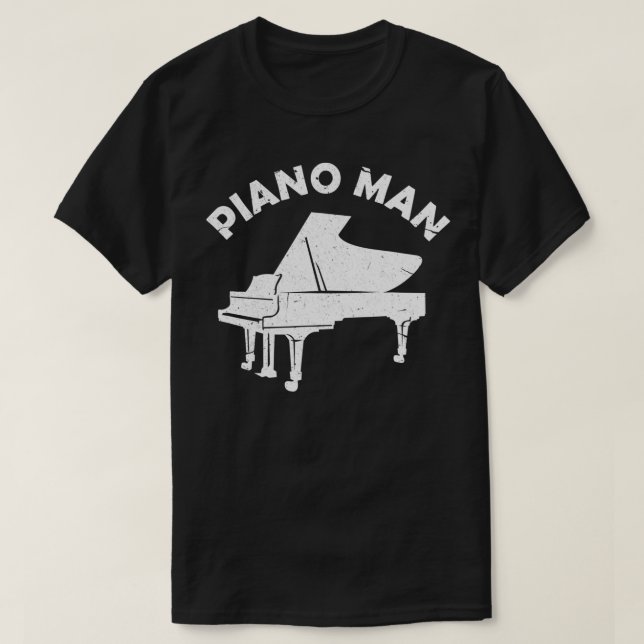 Piano Man Funny Tangentbord Pianist Musician Piano T Shirt (Design framsida)