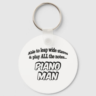 Piano Man - Music Superhjälte Nyckelring