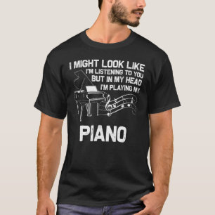 Piano Manar Women Music Piano Player Pianist 6 T Shirt