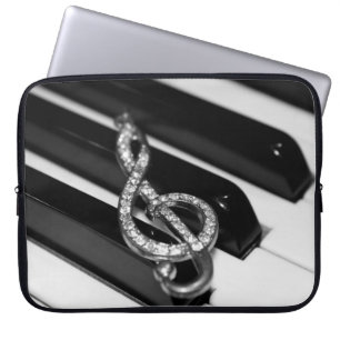 Piano med G-klav Laptop Fodral