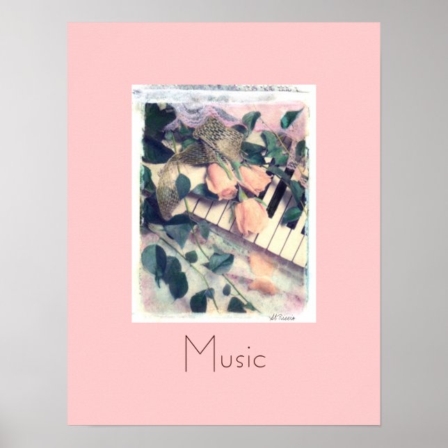 Piano melody Music, Al Riccio Poster (Framsidan)