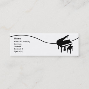 Piano Mini Visitkort