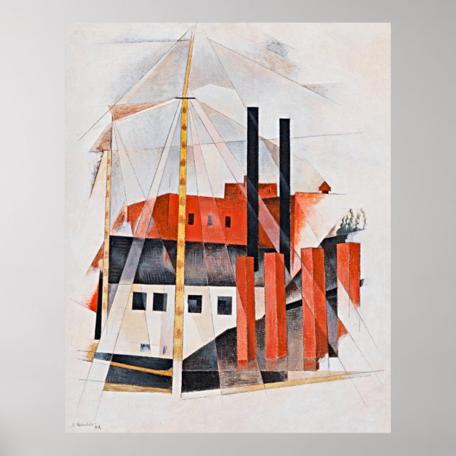 Piano Movers Helgdag av Charles Demuth - Poster (Framsidan)